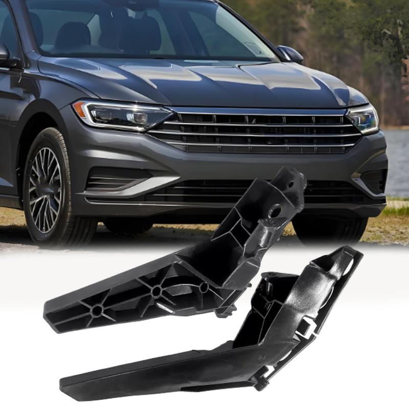 For Volkswagen Jetta 1 Pair Front L & R Bumper Cover Bar Support Bracket Holder Guide 17G807183 17G807184