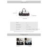 Women Floral Print Large Capacity Faux leather Travel Bag with Detachable Crossbody Strap for Travel
