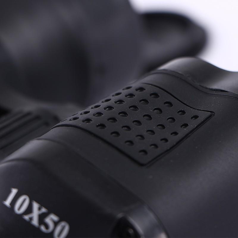 10x50 Binoculars With Porro Prism System Rubberized Grip Comfortable Handling Birdwatching Hiking Outdoor Use