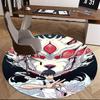1pc Demon Slayer Tanjiro Kamado Round Carpet - Anime Cartoon Design Office Chair Mat Non-Slip Rug for Home Decor Living
