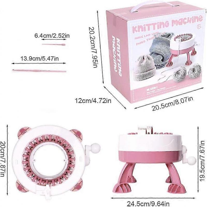 Knitting Machine, 22 Needles Loom Manual Automatic Loom Kit Kids Diy Loom Sewing Machine compatible Weaving Scarves Woven Hats Woven Socks