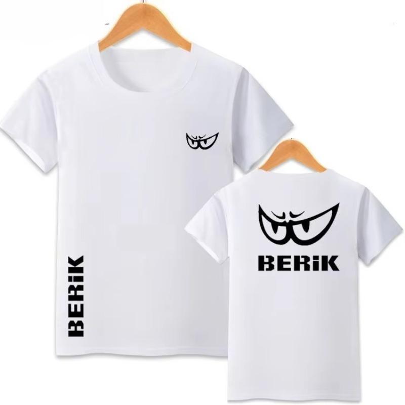 

BERIK Big Eye Cycling Suit, Motorcycle Clothes, Motorcycle Suit, Racing Men s and Women s Eye Track Short Sleeve T-Shirt Summer 4XL