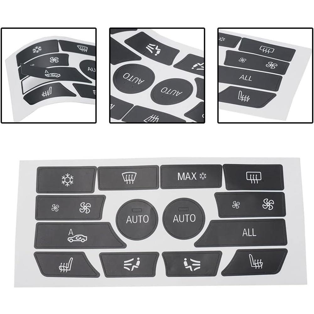 AC Climate Control Button Repair Decals Stickers For BMW 5er 6er 7er F10 F12 F01