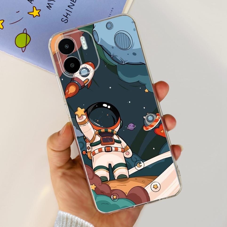 For Redmi A2 Case Funda Cute Dinasaur Soft Silicone Phone Case For Xiaomi Redmi A2 Plus A2+ Cover Bumper for Mi A2 Lite Coques