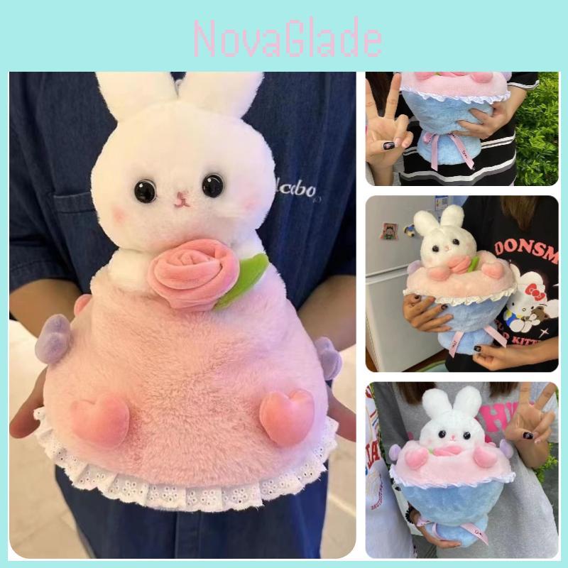 Cute Princess Rabbit Bouquet Plush Toy For Valentine's Day And Qixi Festival
