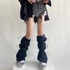 Gothic Knee Pad Socks Leg Sleeve Ankle Knee Warmers Boot Cuffs Knee Leg Socks
