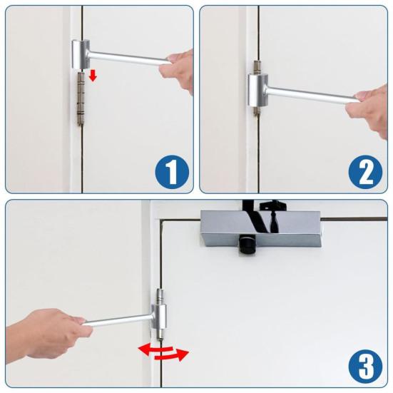 1/2Pcs Door Hinge Adjustment Tool Heavy Duty Alloy Steel 8-25MM Flag Shaped Hinge Gap Adjusting Wrench Door Hinge Repair Tool