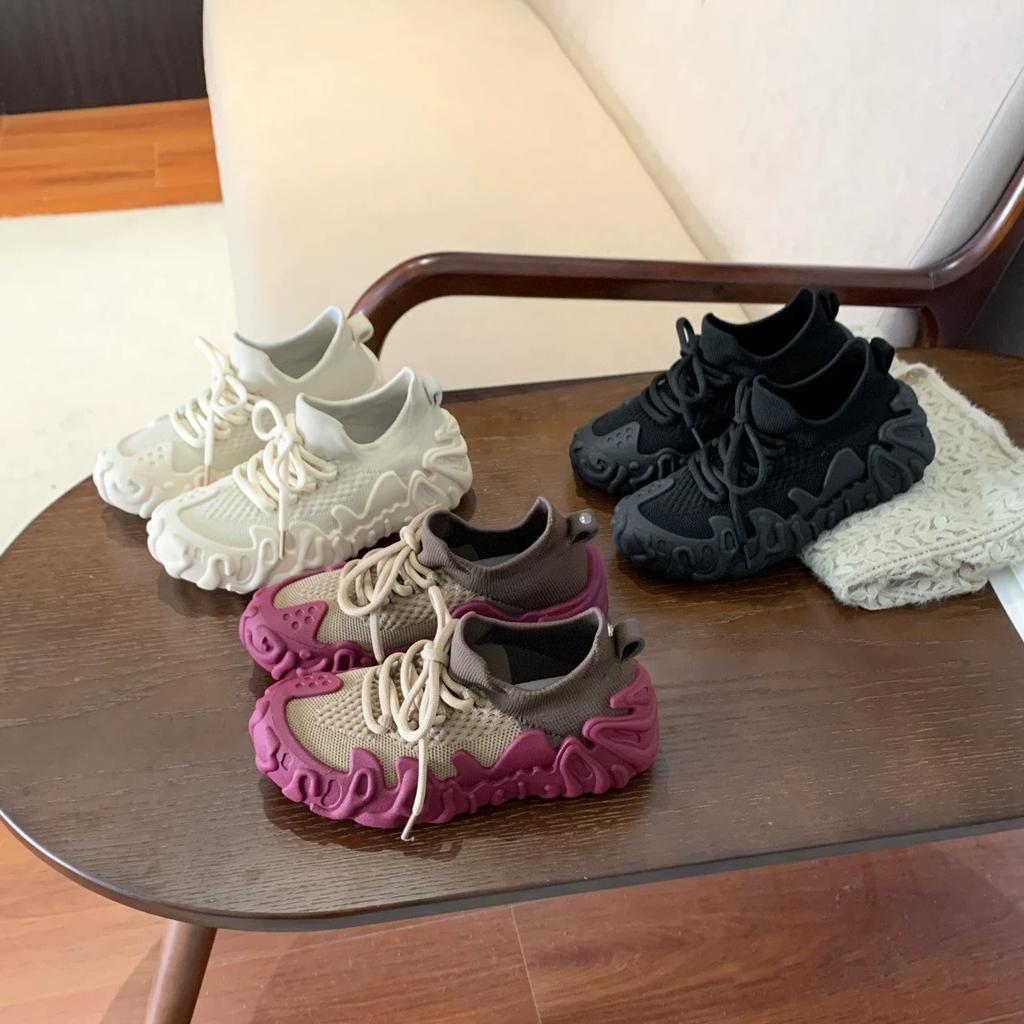 Fashion Women's Sports Shoes Comfortable Lightweight Sneakers Breathable Mesh Platform Shoes Fashion Women's Outdoor Casual Shoes