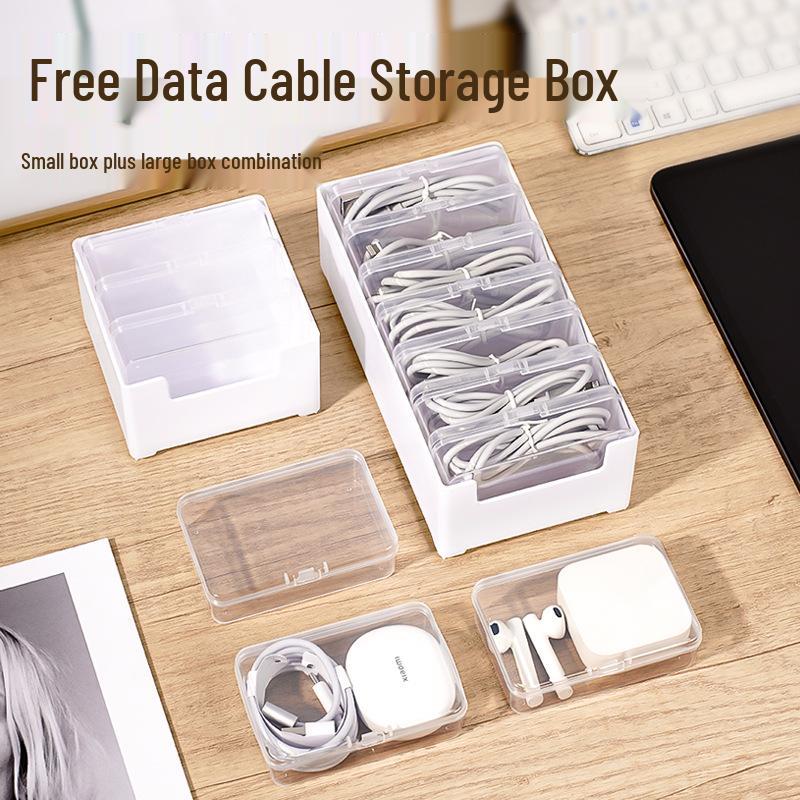 Multi-functional Cable Organizer & Storage Box for Chargers and Miscellaneous Items