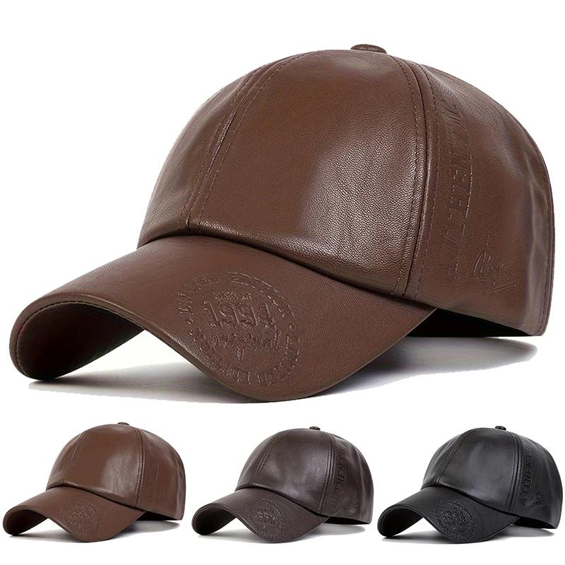 Baseball Leather Vintage Neutral Gender Women Men For Caps Outdoor Adjustable Spring And Autumn Casual Sunscreen Hat