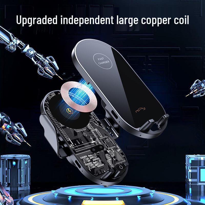 Wireless Car Charger and Smart Sensor Phone Mount (66W)