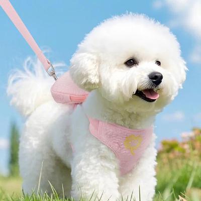 Jarní a letní štěněcí psí samobatohová vesta typu postroje pro střední a malé psy, vodítko pro kočku, potřeby pro domácí mazlíčky