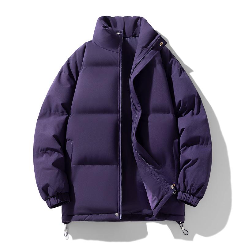 Winter Cotton Padded Jacket: Thickened, Plus Velvet, Couple Style, Stand Collar, Bread Jacket for Men & Women, Available In 11 Colors.