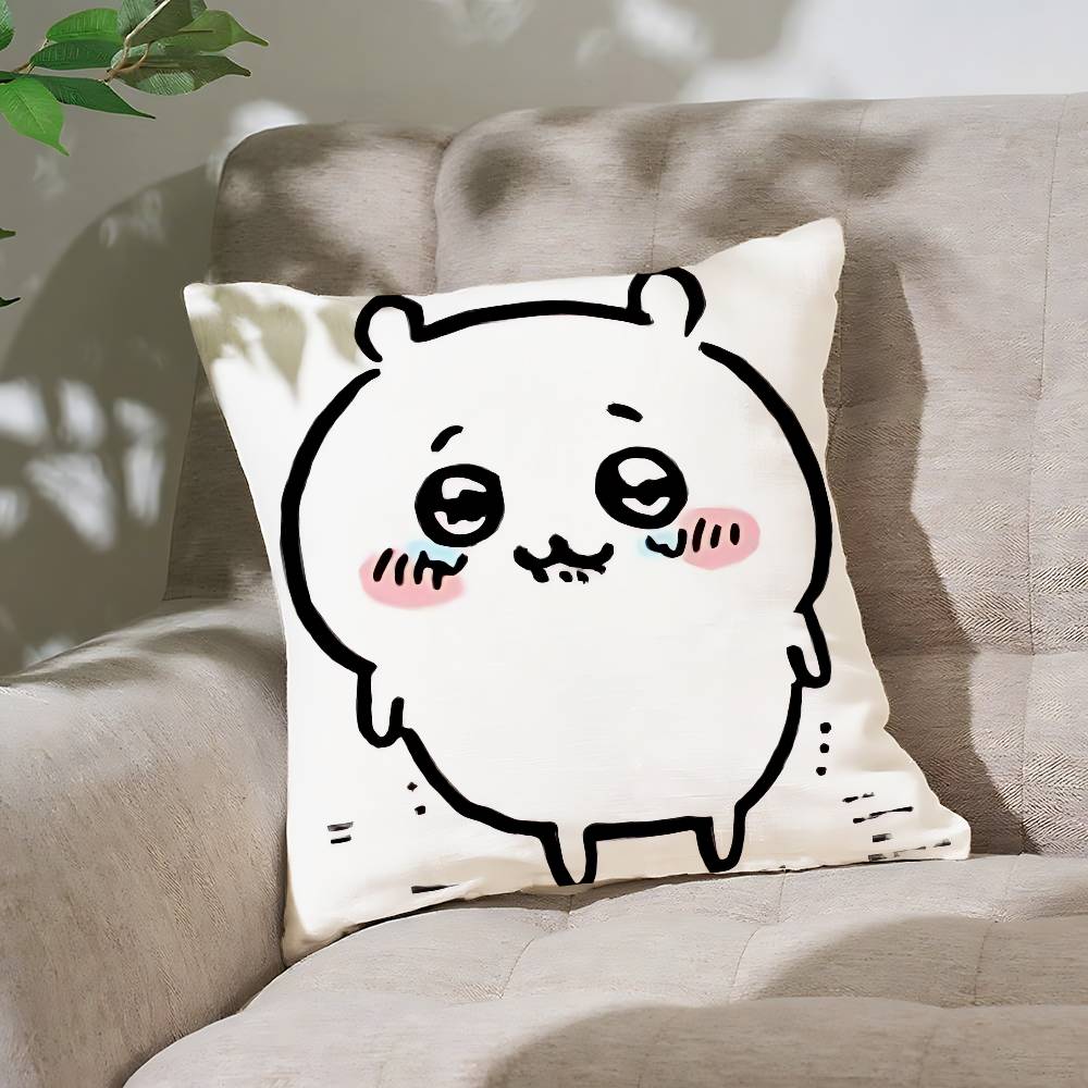 

Cute C-chiikawas Pillow Case Cushion Cover Soft Cute Throw Pillow Case For Car Sofa Pillowcase Polyester With Zipper 16x16Inch
