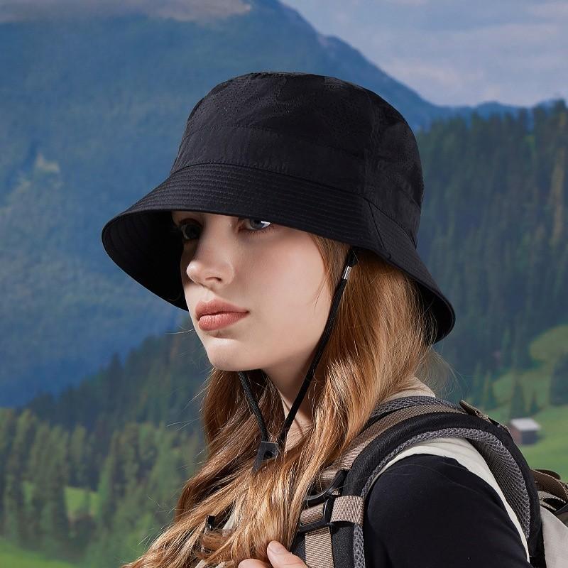 Outdoor Summer Fishing Hat With Sun Protection Waterproof Breathable Nylon For Hiking And Camping