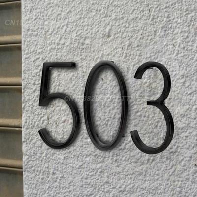 Numeral Door Plaque Address Door Label 125mm Number Address House Door Sign Home Decor House Number Sticker Door Plate Sign