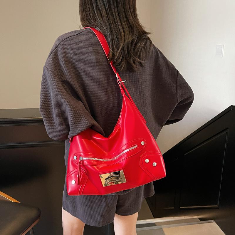 Large capacity bag women's 2025 new retro niche tote bag commuting to work slack shoulder messenger bag