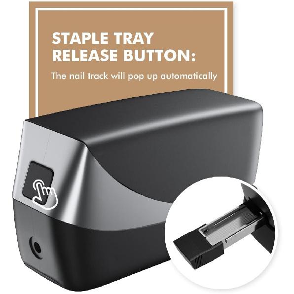 Coruscant Electric Stapler, Heavy Duty Desktop Stapler, Includes 2000 Staples and 1 Staple Remover, No-Jam Automatic AC or Battery Powered, 25 Sheet,