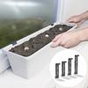 4 Pcs Window Box Brackets Heavy Duty Flower Box Brackets Adjustable Balcony Planter Holder for Deck Railing Balconies Window Box