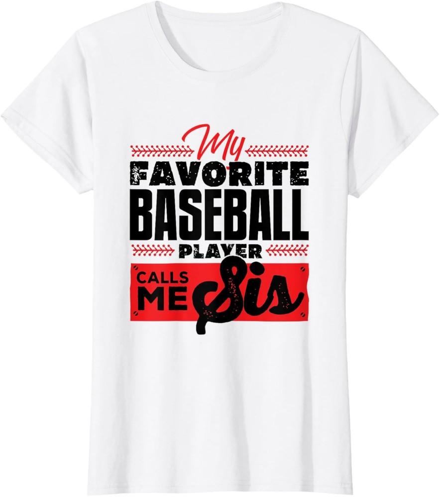 Baseball Sister Girls Women Baseball Love Baseball Player T-Shirt Unisex T-Shirt M