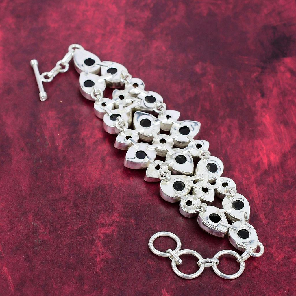 Yellow Triplet Opal, Citrine Bracelet, 925 Solid Sterling Silver Gemstone Jewelry, Handmade Bracelet, For Memorial Day