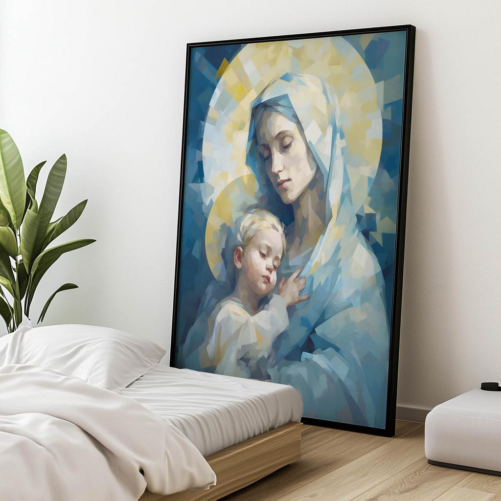 Matczyna Miłość: Maryja Z Dzieciątkiem Jezus Matczyna Miłość: Maryja Z Dzieciątkiem Jezus, 70X100 Cm, Bez Ramy, Papier Matowy 230 Gsm
