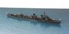 SPS Series Battle of the South Japanese Navy Destroyer Amagiri Navy PT Boat Diorama Paper Base x 280 2 Plastic Model Molded in Color Pit-Road 1/700