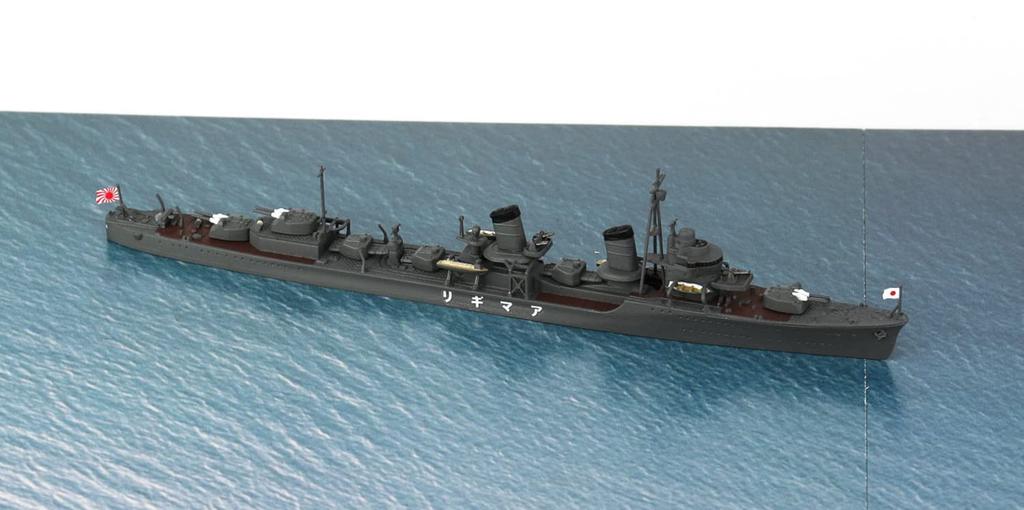 SPS Series Battle of the South Japanese Navy Destroyer Amagiri Navy PT Boat Diorama Paper Base x 280 2 Plastic Model Molded in Color Pit-Road 1/700
