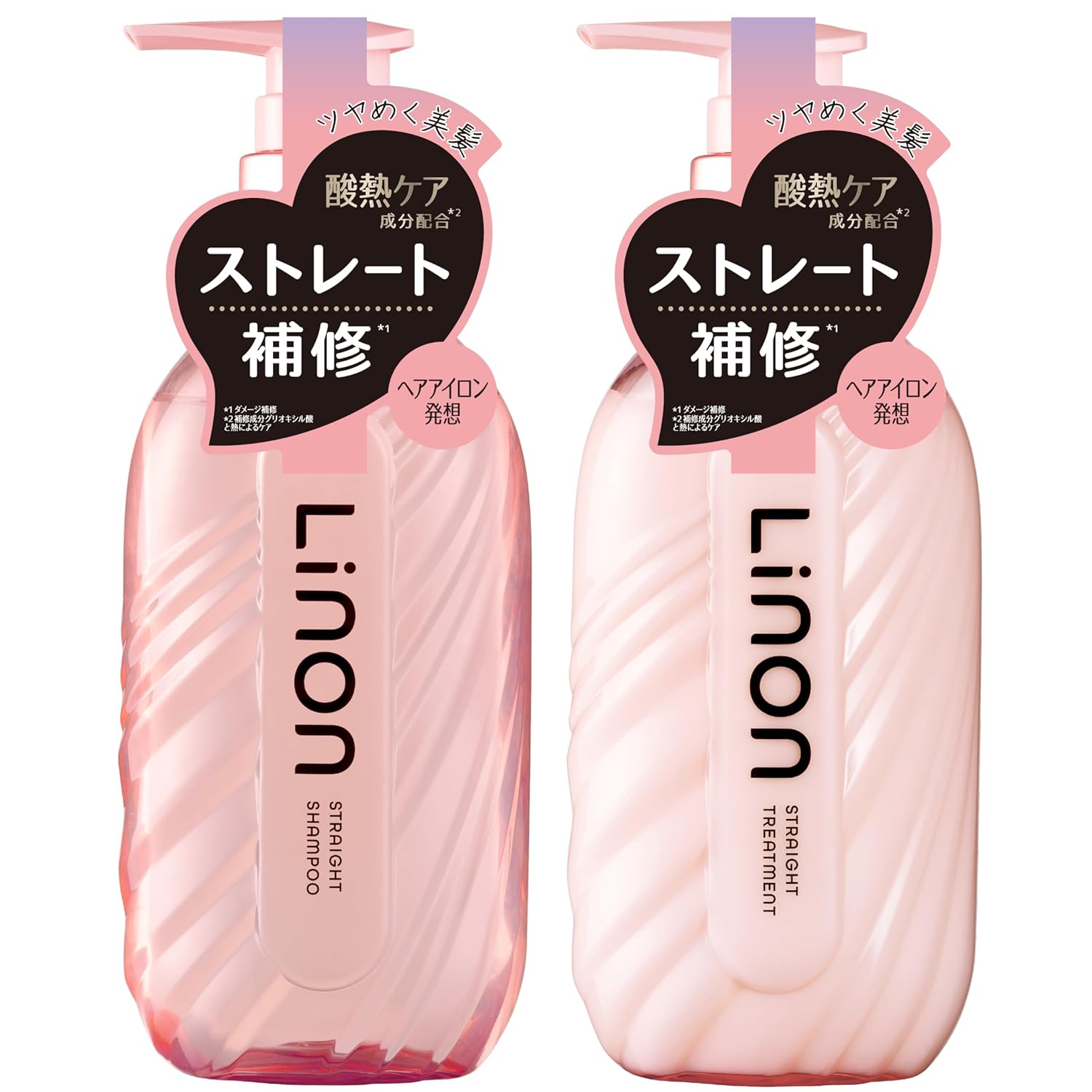 Rinon Straight Keep Shampoo Moisturizing Hydration Manageability Soft Fresh Floral Fragrance 350ml Hair (Bottle Treatment Set)