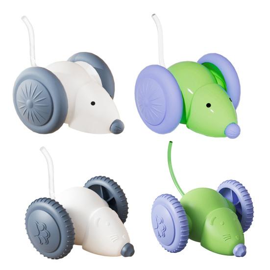 Electric Mouse Cat Toy Motion Activated Automatic Moving Mouse Interactive USB Rechargeable Mouse Toy for Cat Hunting Instinct Anxiety Relief