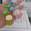 Cartoon Cute Three-Dimensional Fruits Night Glow Keychain Creative Keyring Pendant Backpack Decoration Accessories Gifts