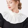 Victorian Ruffle Faux Collar Courtstyle Detachable Collar For Women Dresses Sweater Easy Wear Fashion Neck Accessory