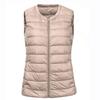 Women Sleeveless Zipper Down Jackets Autumn Winter Liner Warm Women's Vests Ultralight White Duck Down Vest