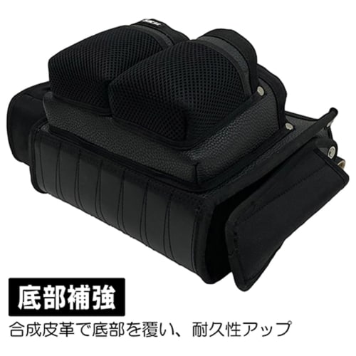 SK11 Takumi Temporary Frame Carpenter Nail Bag, Large, Reinforced Bottom, with Inner Pocket, Holds Chisels, Leather, SC-12