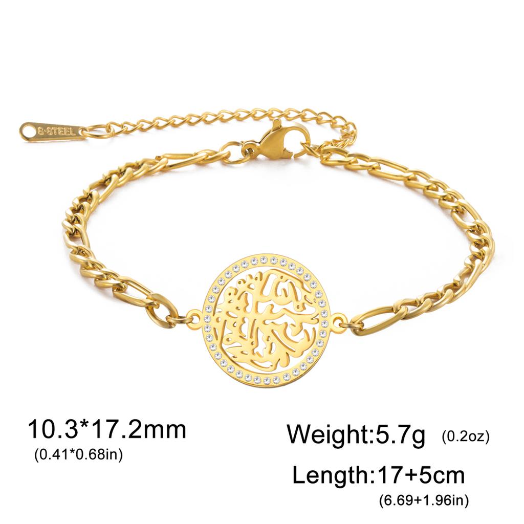  Stainless Steel Islam Religious Bracelet Jewelry Gifts