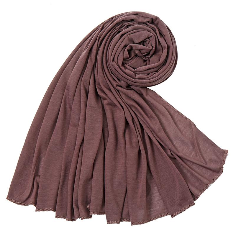 Big Size Polyester Jersey Hijab Scarf Long Muslim Shawl Plain Soft Turban Tie Head Wraps For Women Africa Headband Headscarf