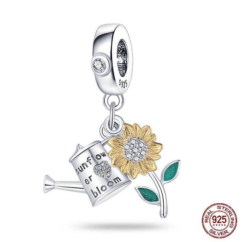 Copper Tree Of Life Four-Leaf Clover Green Series Charms Beads Fit Qikaola Original Bracelet Diy Jewelry Making