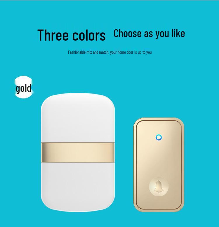 Wireless Waterproof Self-Powered Smart Doorbell - Long-Range, No Battery, Ideal for Elderly