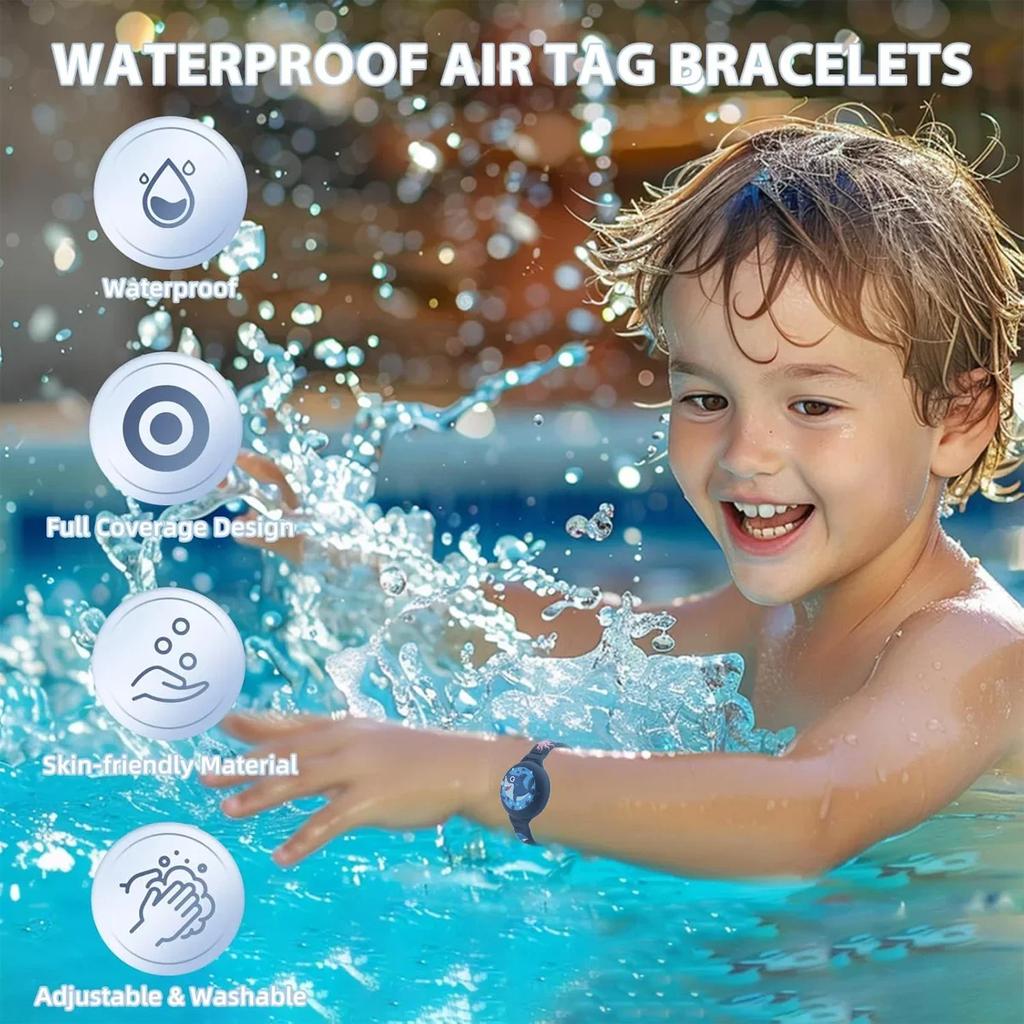 For Apple Airtag Holder Wristband Kids Silicone Case Bracelet Children For AirTags Case Watch Band Waterproof