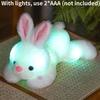 Colorful Glowing Rabbit Plush Toy Cartoon Stuffed Doll Home 2535cm Decoration