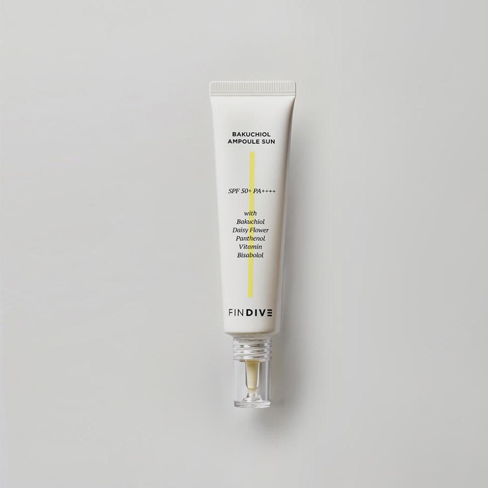 Findive Bakuchiol Ampoule Sun SPF50+ PA++++ 30ml Anti Aging Brightening Sunscreen K-Beauty