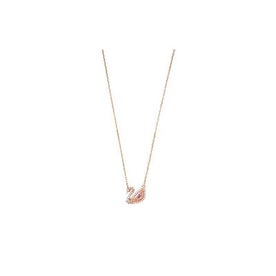 Dazzling Swan Crystal Necklace Women Necklace Rose-Gold 5469989