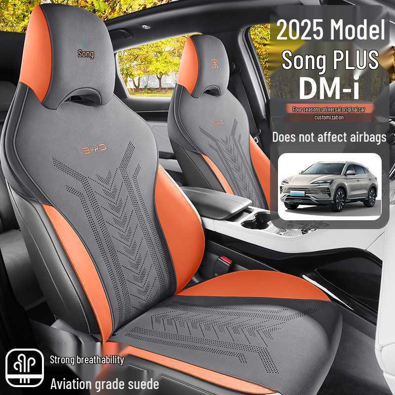 BYD Song Plus DMi & Song Pro EV Suede Car Seat Covers, All-Season