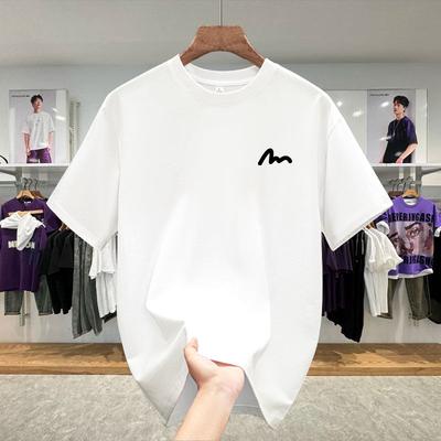 New Japanese Highend Trendy Shortsleeved Tshirt for Men and Women with Round Neckline Made of Pure Cotton Suitable for Summer