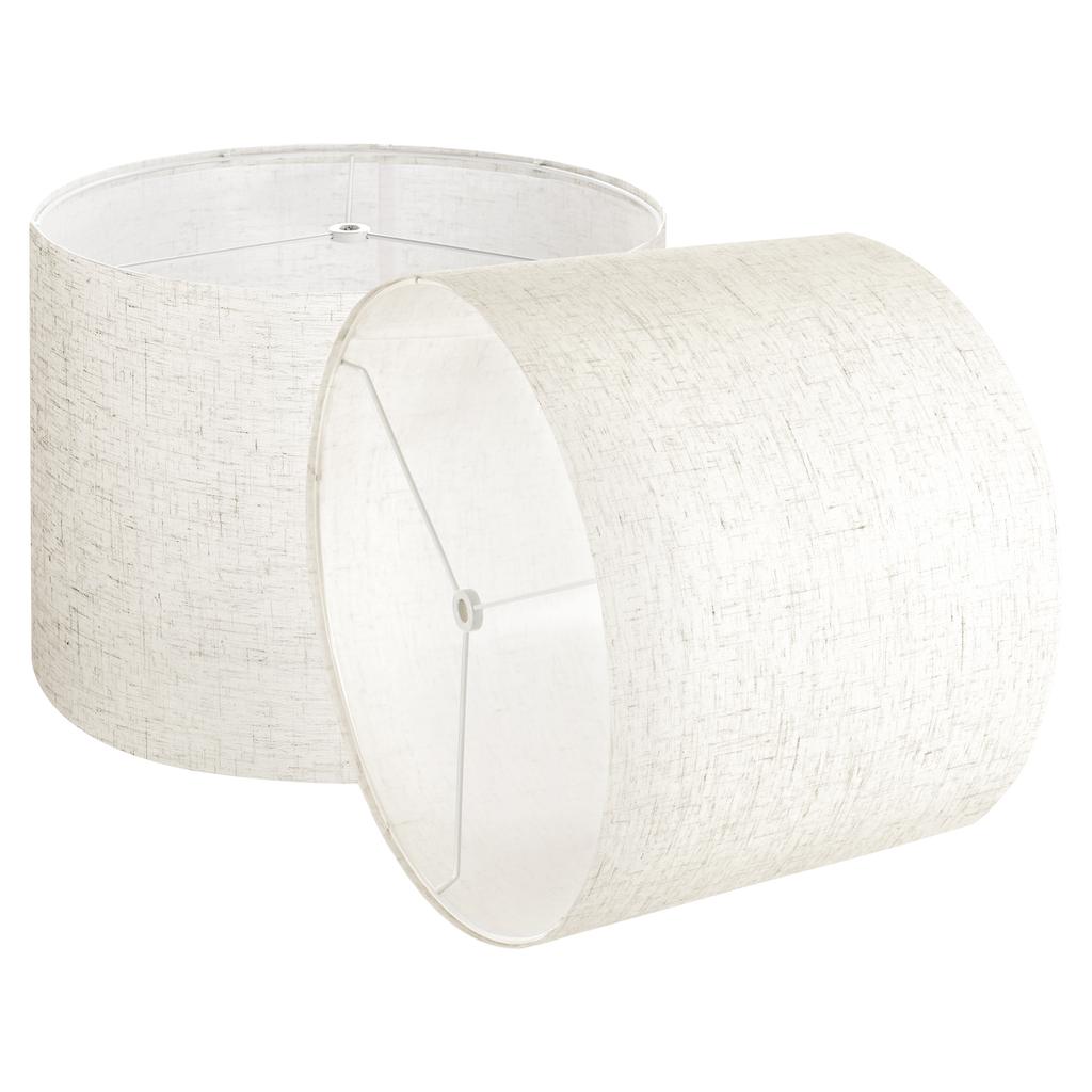 SucceBuy Drum Lamp Shade Medium Drum Linen Lampshade Replacement Lamp Shade for Table Lamps Floor Lamps Pendant Lights