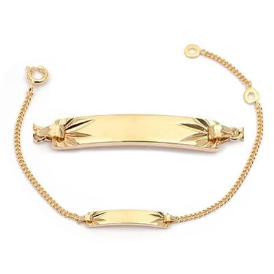 [L4329] - Pozlátená gurmánska retiazka 'Bambino' zlatá - 17x4 mm