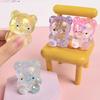 Clear Bear Squeeze Toy Stress Relief Glitter Bear Stress Sugar Ball Sensory Toy Soft Slow Rising Decompression Fidget Toy