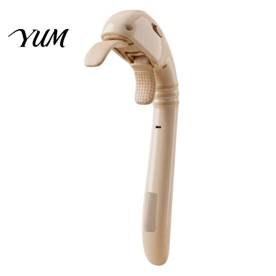 Ergonomic Self Massage Device for Upper Back Neck Shoulder Massager with Long Handle, Cordless Rechargeable Deep Kneading Shiatsu Tension Lightweight