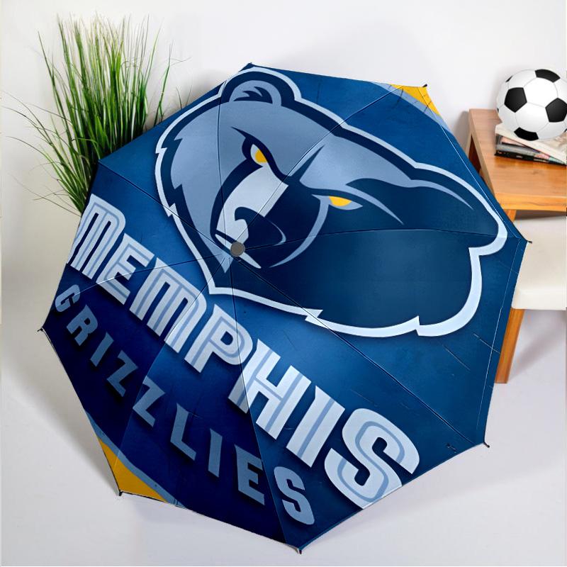 Grizzly Marks Logo Design Umbrella 8-Frame for Travel, Camping, Casual Lightweight Portable Umbrella, Essential for Every Family Holidays Gift