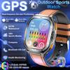 New Military GPS Smartwatch Men 10ATM IP69K Waterproof Smart Watch Compass Altimeter Air Pressure 530mAh Bluetooth Call Watches